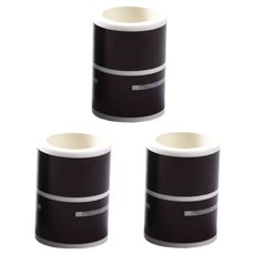 유니아트 도로테이프, 검정 + 흰색, 3개