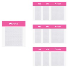 유니아트 1500 입체 양면 테이프 원형 1cm, 투명, 10개