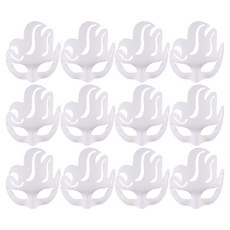 Uniart 紙面具藝術節面具, 白色, 12個