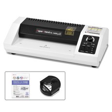 現代辦公紙友 防卡紙系統護貝機 PL-3400 PLUS ECO + 護貝膜 25p + 圓角器 套組, A4