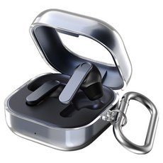 구스페리 하이브리드 클리어 젤리 카라비너 케이스, 투명, 1개, 갤럭시 버즈4 / 버즈4 프로