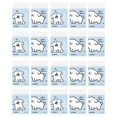 馬爾濟斯好擦拭方形橡皮擦, 彩虹便便, 20個