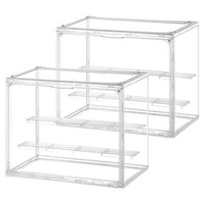 Modernary 多用途收納透明展示櫃 階梯式公仔裝飾櫃, 2個
