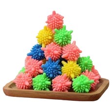 Marizio 去汙防纏繞堅固摩擦洗衣球 大型 6cm, 混合色, 5個