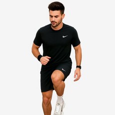 NIKE 耐吉 男款 Swoosh 短袖 T 恤 + 運動短褲套裝