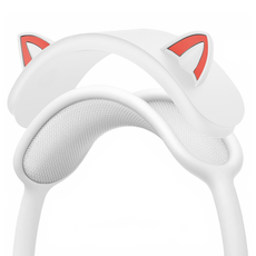 Helina 貓耳 AirPods Max 矽膠頭帶保護套, 01 白色, 1個, 單一商品