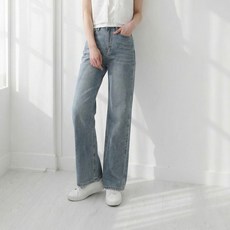 앤드스타일 여성용 롱/숏 기장 딱맞진 49탄 슬림절개 워싱 와이드 데님 팬츠 265143