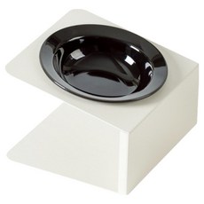 PASTEL PET 寵物陶瓷斜口碗 FREE, 黑色, 1個