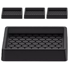 MARKETPIA 防滑傢俱腳保護方形墊 黑色, 4個