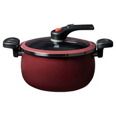 Neubeck 頂級IH電磁爐低壓壓力鍋 7L, 勃根地紅, 1個, 39cm
