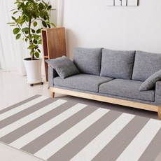 파크론 놀이방매트 2p, 스트라이프 브라운