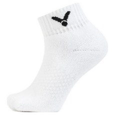 빅터 배드민턴 스포츠용 단목 양말 VT26ASC201U, White, 1개