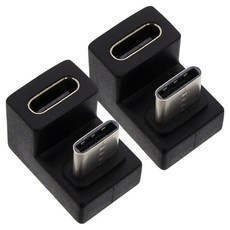 에이치디탑 USB C타입 GEN2 180도 4K 데이터 전송 65W 충전 젠더, 2개