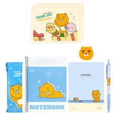 카카오프렌즈 비비드 문구 세트, 라이언, 1세트