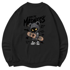 ILLUSO 男女通用柔軟特級雙面棉MADNESS大學T