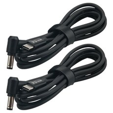 컴스 C타입 to DC 꺾임 65W 노트북 PD 충전 전원 변환케이블 5.5 x 2.1mm 2p CP171, 1개, 1.5m 1개, 1.5m