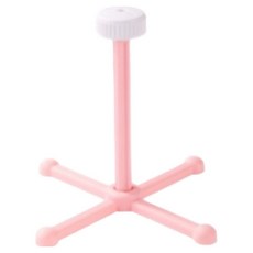 랜보어 앵무새 회전 스탠드 횃대 21.5 x 16 x 19 cm, 핑크, 1개