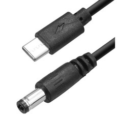 컴스 C타입 to DC 60W PD 충전 전압 조절 5V 9V 12V 15V 20V 전원 변환케이블 5.5mm 2.5mm IH944, 1개, 1.2m
