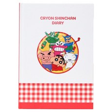 플라잉웨일즈 짱구는 못말려 베이직 다이어리 만년형, 1개, 레드