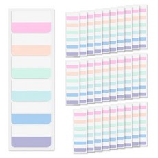 아이엔피 파스텔 인덱스 접착 메모 스티커, 3개, 60개입