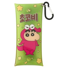 Flyingwhales 蠟筆小新 長版收納包, 綠色, 1個