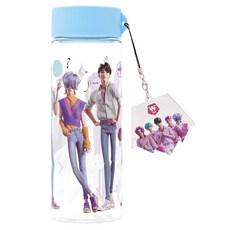 LiLFANT K-POP DEMON HUNTERS 鏡面鑰匙圈透明蘇打水瓶, 混合色, 1個, 500ml
