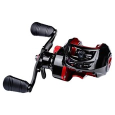 999釣魚 雙把手 輕量 鱸魚 短爪章魚 槍柄釣魚捲線器 左手把, 紅色, BB191