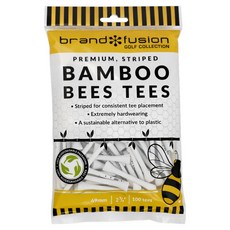 Brand Fusion BEESTEES 大容量包裝木質高爾夫球釘, 白色, 100個