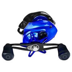 999釣魚 雙把手輕量鱸魚小章魚擬餌釣魚捲線器 右手把, 藍色, BB191