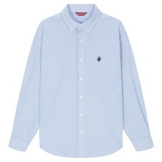 BEVERLY HILLS POLO CLUB 比佛利保羅 男士時尚日常條紋牛津長袖襯衫 CPH3S03
