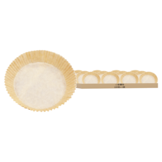 小麥購物 氣炸鍋專用烘焙紙 M021 棕色圓形, 1套, 100個裝, 20cm