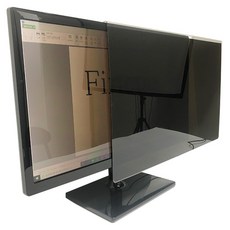 파인피아 모니터 걸이형 정보보호필터 565 x 370 mm, 블랙, 1개