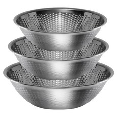 GREENDOOR 不鏽鋼洗米盆攪拌盆3件組, 1套, 攪拌盆3件組