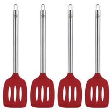 발룬피니 노블 실리콘 키친툴 구멍뒤집개, 브릭레드, 4개