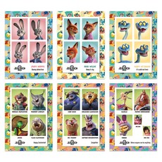 주토피아 2 증명사진 6종 세트, 아르누보, 디즈니