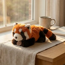 kumhong 小熊貓玩偶 趴姿小熊貓, 橘色 + 棕色, 1個, 200mm