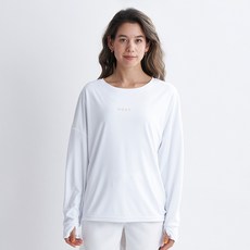 록시 여성용 스트링타이 루즈핏 래쉬가드 RE21RS200BLK