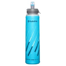 HydraPak Ultraflask Speed運動軟式水瓶 HYD0AKW03, 馬里布藍, 1個, 500ml