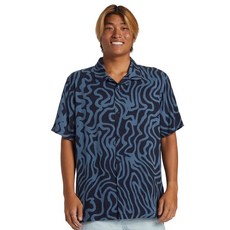 QUIKSILVER 男士豹紋標準版型短袖襯衫 QE21ST022KTP