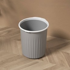 앞날창창 원통형 쓰레기통, 그레이