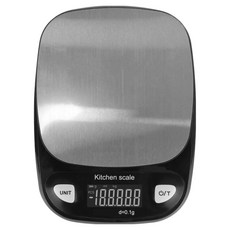 컴스 1g 단위 측정 영점기능 주방 HA129 디지털 저울 black, 1kg, 블랙