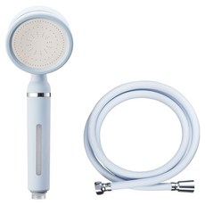 Dr.WATER SHOWER HEAD TONE & SHOWER 彩色過濾蓮蓬頭+2m淋浴軟管組, AIRY BLUE, 1套