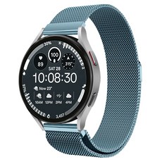 LIAMONT Galaxy Watch 磁吸米蘭尼斯金屬錶帶, 1個, 翡翠藍