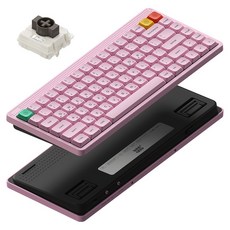 누피 로우 프로파일 기계식 유무선 텐키리스 키보드, 나노갈축, NODE75, 라이트 핑크