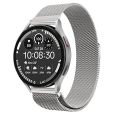 LIAMONT Galaxy Watch 磁吸米蘭尼斯金屬錶帶, 1個, 復古白
