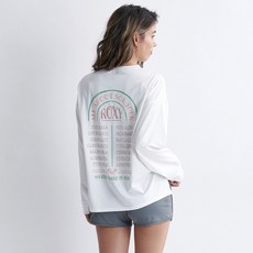 ROXY 女款復古印花寬鬆版防磨衣上衣 RE21RS186BRN