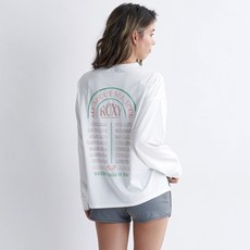 ROXY 女款復古印花寬鬆版防磨衣上衣 RE21RS186BRN