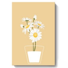 Sunbit 室內裝飾 Momo 帆布畫框 黃色雛菊