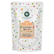 제임스티스푼 유기농 허벌티 레몬&진저, 1개, 20개입, 2.5g