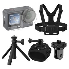 스페이스쉴드 DJI 오즈모 액션 6 호환 액션캠 셀프 촬영 브이로그 필수 마운트 삼각대 악세서리 5종 세트, 1세트